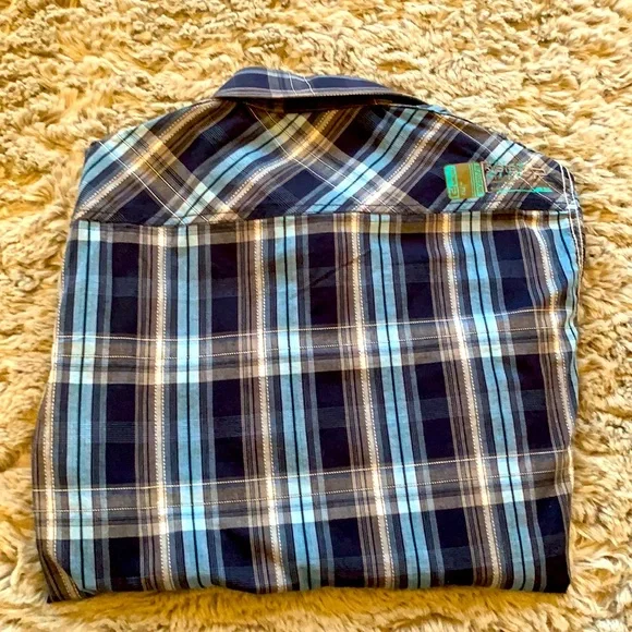 PRIVATE MEMBER 100% cotton PLAID BUTTON DOWN - Picture 8 of 8
